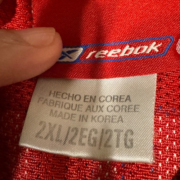 Allen Iverson #3 Philadelphia 76ers Reebok NBA red variation jersey 2XL … - Picture 6 of 10